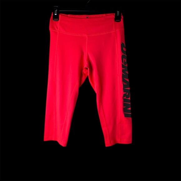 Demarini Leggings Cropped  Small Pink Bright Orange Red BRAND NEW Womens - Picture 1 of 5